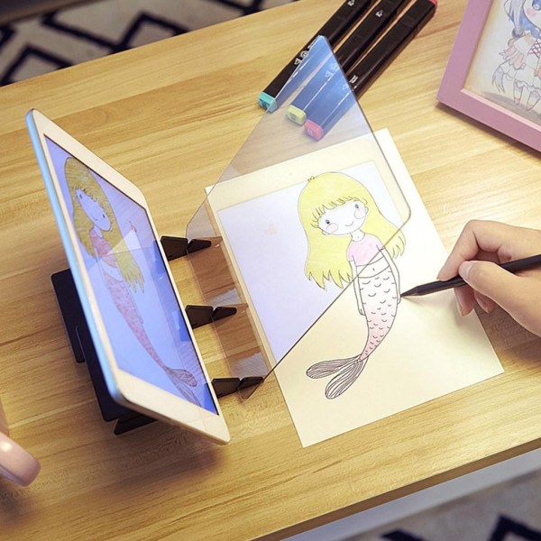 Sketch Billeder behandling Ritbräda Skis Reflektion Telefon Table Som billede viser