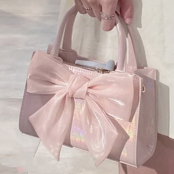 Kvinder Kuvert Taske Håndtasker Sommer Pink Rosette Tasker ROSA Pink
