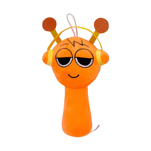 Xbi - Nyhet för 2025 Sprunki Plysch Rytmbox Plyschleksak Docka Tangerine head (20cm 60g)