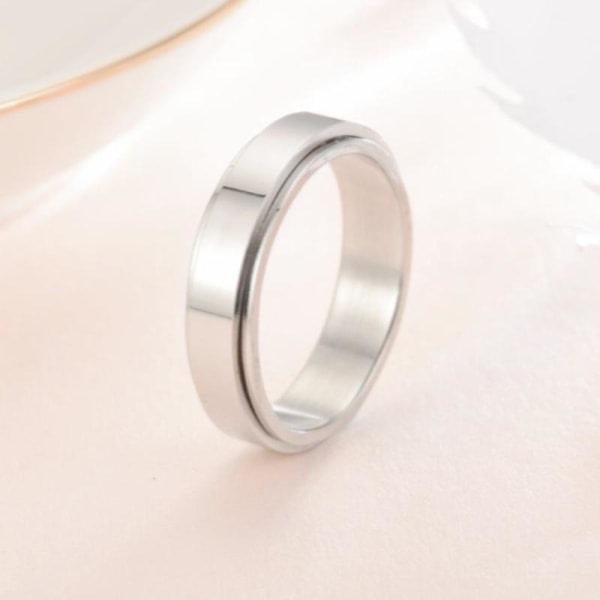 antistress spinner roterende fidget ring ringar Størrelse6/16,4mm Size6/16.4mm