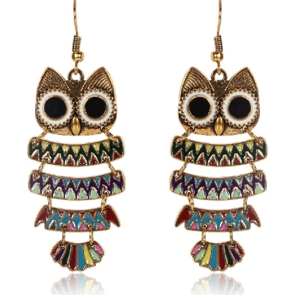 Heyone Owl Bird Dingle örhängen