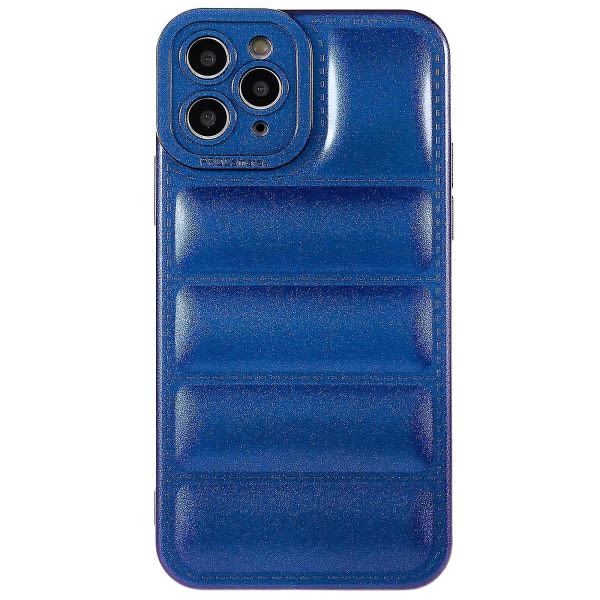 Elektroplätering Stötsäkert case till Iphone 11 Pro 5,8 tums telefonfodral med exakt cover anti-scratch Anti-drop Tpu-skal - Blå null ingen