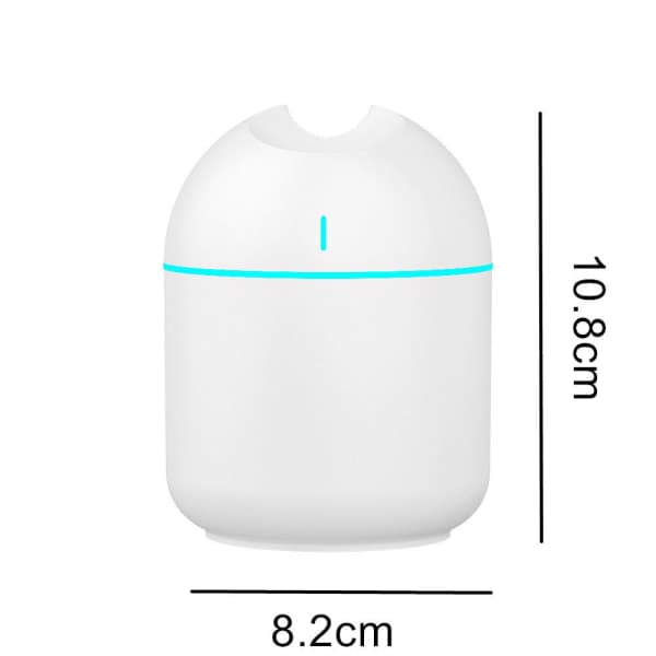 Luftfukter Aroma Diffuser Luftrenser Vannforsyning HVIT white