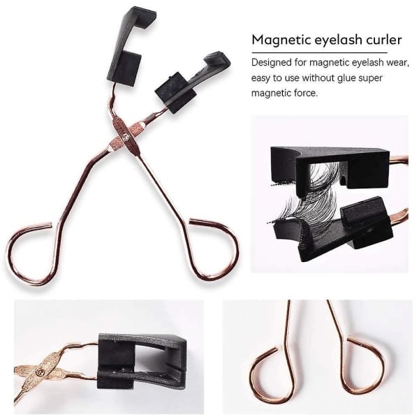 Magneettiset silmäripset ilman eyelineria Uudelleenkäytettävät magneettiripset klipsilla