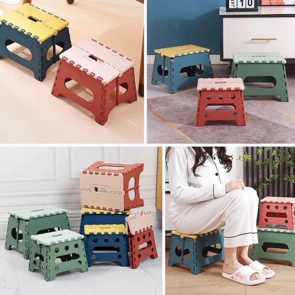 Foldeskammel - 22,3 cm – til børn og voksne – grøn