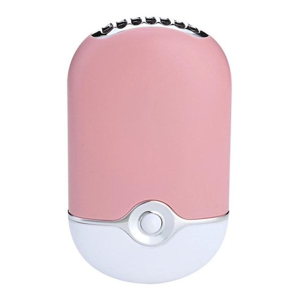 Portabla USB ja minifläktar Laddningsbara sähköinen handhållna luftconditionering Kylning Kylfläkt för ögonfransar Pink