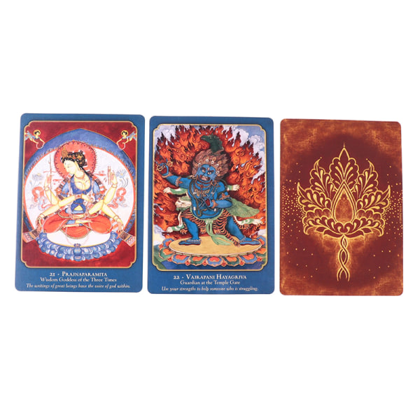 Buddha viisaus Shakti voima Tarot Englanti ennustuspeli Monivärinen onesize