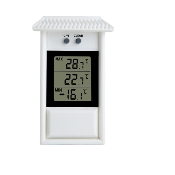 CDQ Väggmonterad termometer Have Drivhus Grow Drivhus Termometer (Vit)