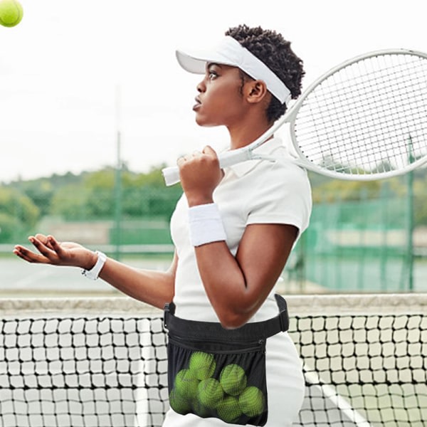 Träningsväska för tennis midja, bordtennis, golfboll, bärbar förvaringsväska, pickupväska för tennisboll