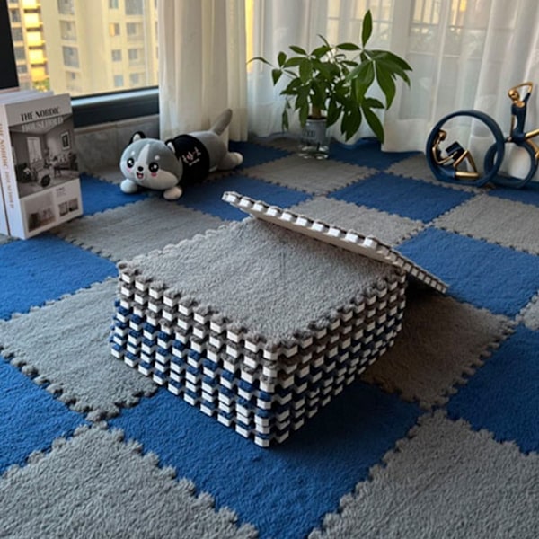 10 st 30*30cm Baby Lekmatta Träningsmatta Barnmatta GRÅ grey