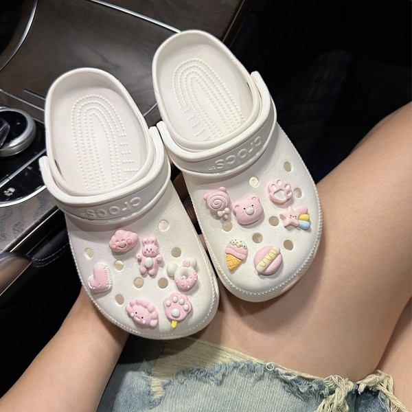 12 kpl Ruusu Karhu Kengän Koristeet Croc Charms Teini Pojat Tytöt