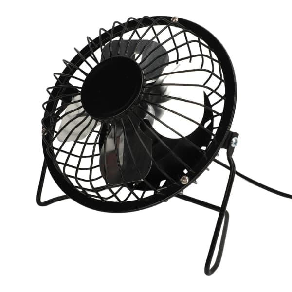 Solcelledrevet ventilator 5W USB 360 graders justerbar solcellepanel drivhusventilator til udendørs hønsehus hundehus