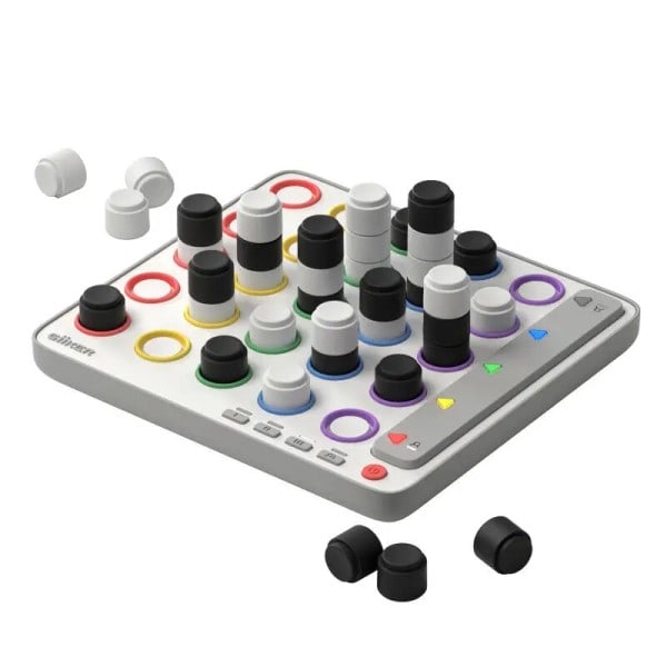 Smart Fyra Färgglada 3D Elektronisk 4 i rad med intelligent AI-driven strategi brädspel gåvor