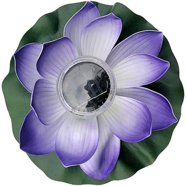 Vattentät solcellslampa med LED färgskiftande lotus skumblomma för utomhusbruk, flytande trädgårdspool dammlampa