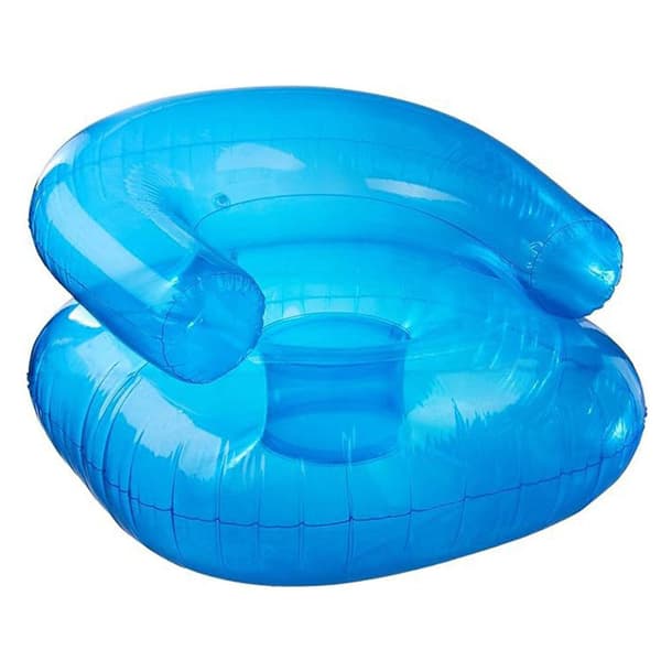 Oppustelig Poolsofa Luftstol Strandpool Spillesæde PVC Blue Aldult