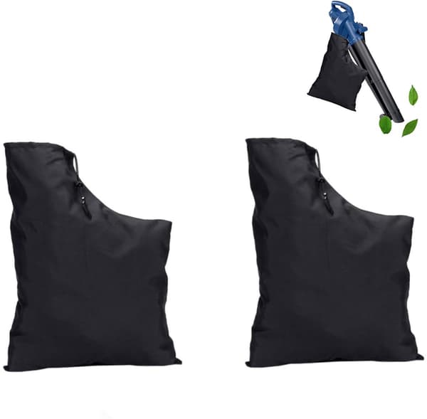 Opbevaringspose til løvblæser - 44x60 cm - Erstatningsopsamlingspose - Justerbar - Opsamlingspose med lynlås - Universal