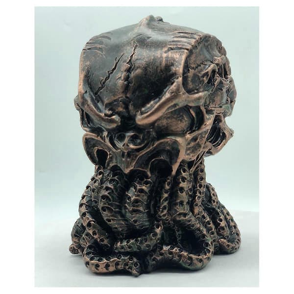 Vit Cthulhu Statue Cthulhu Dødningehoved Harpiks Ornament Blæksprutte_tfrf