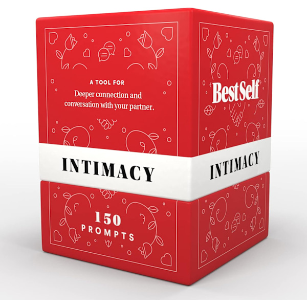 BestSelf Intimacy Deck: 150 samtaletemaer for å bygge relasjoner, meningsfullt parspill. Perfekt for kortspill for par