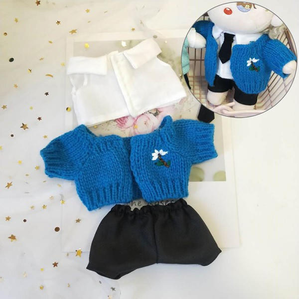 Dockkläder för 20cm Idol Dolls Tillbehör Plysch Dollkläder Grön One Size