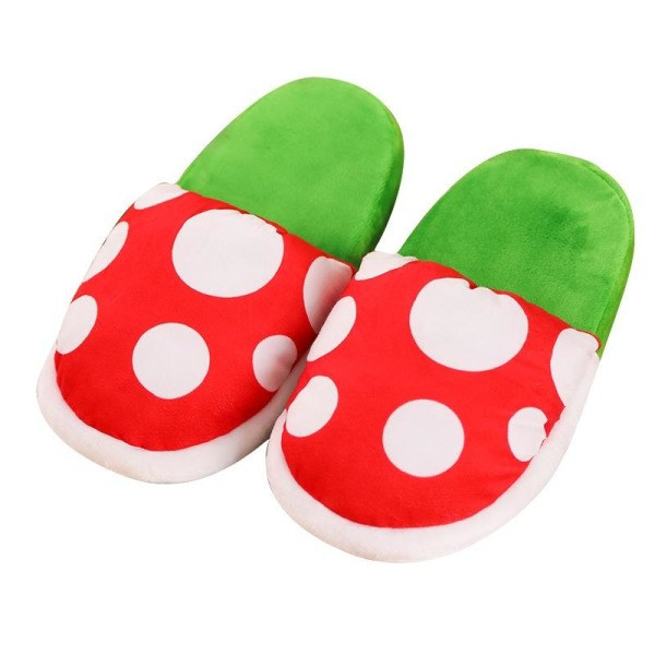Super Mario tofflor skor, flower tofflor supermario plant plysch One size