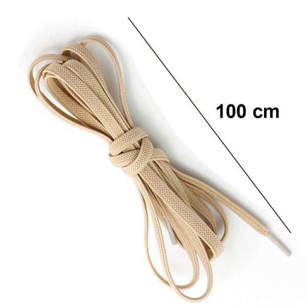 Elastiske snørebånd uden snørebånd - Elastiske, med metalspænde (Khaki khaki farve)