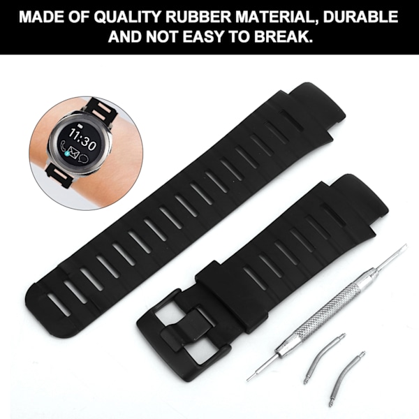 Outdoor Gummibandsarmband Armbandsersättning Tillbehör för SUUNTO X-LANDER 0.1