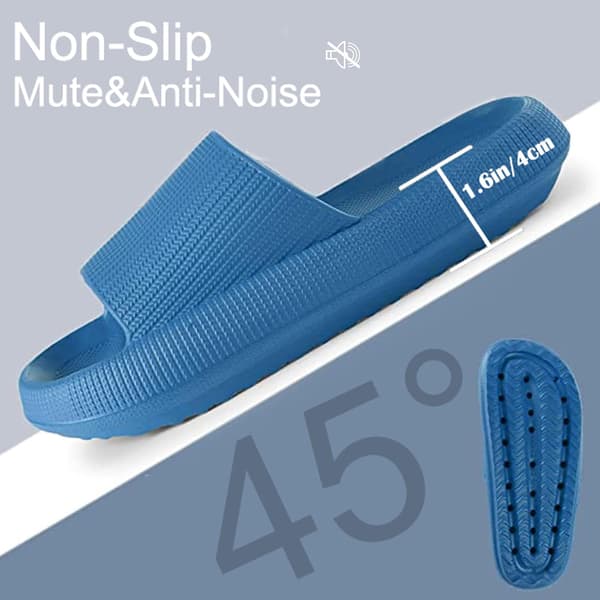 Cloud Sliders Dam Herrtofflor Pooltofflor Sommar Flip Flop Dusch Badkudde Tofflor Blå 4/5 UK_tfrf Blue 4/5 UK