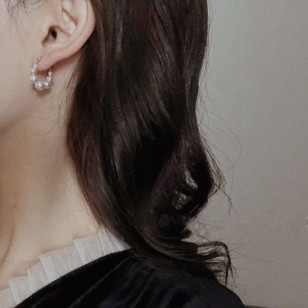 CDQ Pärlörhängen nischdesign som betyder ett par vintage örhängen pärlörhängen