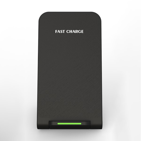 Trådløs Lader - SAMSUNG - IPHONE - HURTIGLADING - BØYBAR - Qi svart black