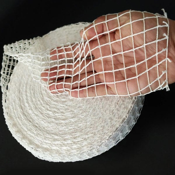 5 meter bomuldsgarn net pølse net slagter net pølse hvid 5m