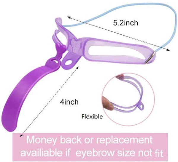 Eyebrow Stencil Set - Reusable - Eyebrow Shaping Tool - 8 - Available - Models - With - Handle - Strap