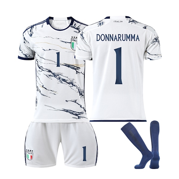 23 Europacup Italien Borta fotbollströja NR. 1 st Donnarumma tröja set - Perfekt #L