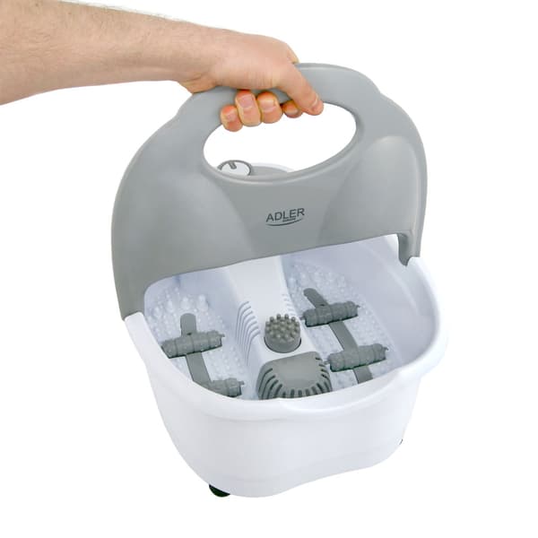 Relaxing foot bath with vibration, infrared heat and bubbles