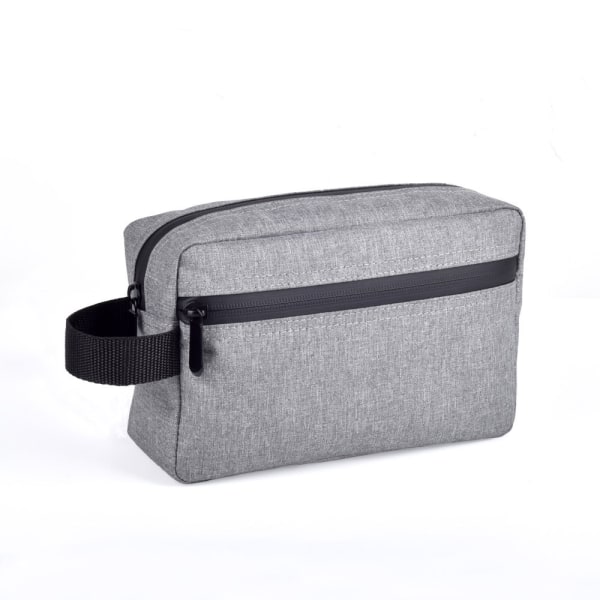 Resesmink tvättväska Vikbar förvaringsväska för mäns rakblad grå
