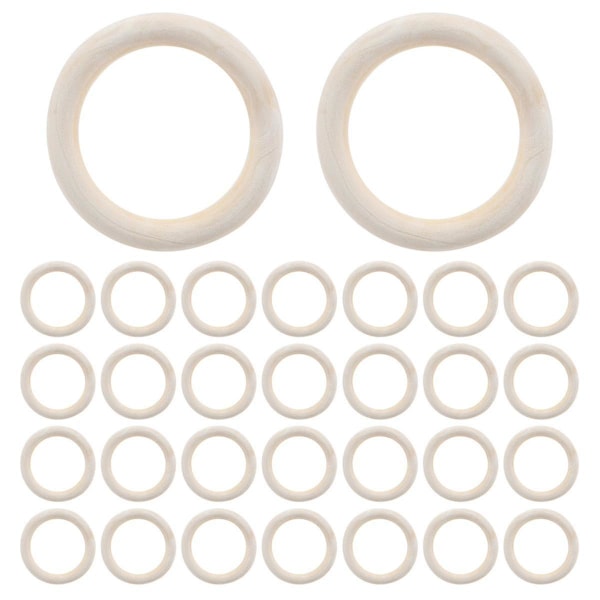 30 kpl 70 mm Puurenkaita, Puurenkaita DIY-askarteluun, Makramee-kasvitelineisiin, Koruihin ja J