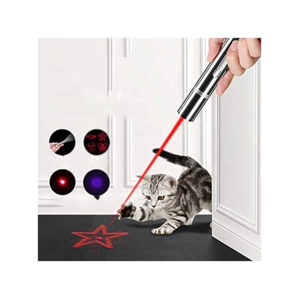 Sett LED-pekare Katt/hund/husdjursleksak Interaktiva leksaker