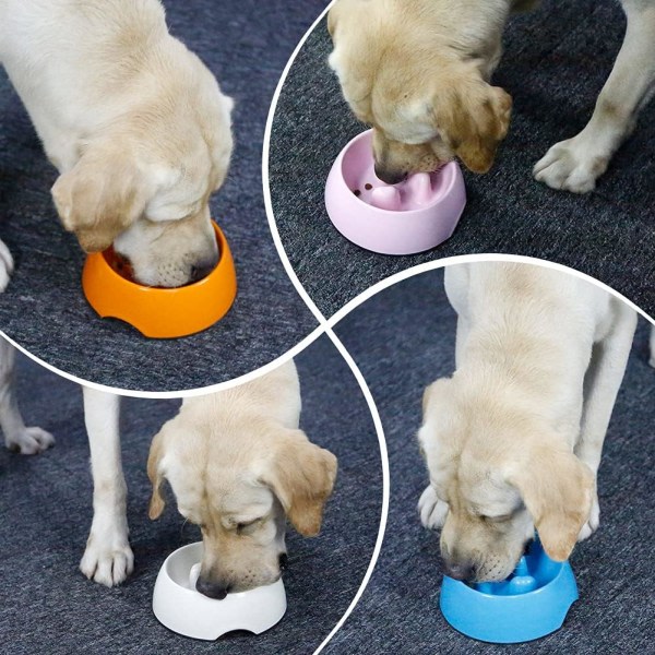 Slow Feeding Dog Bowl Melamiini Anti-Swallow Slow Feeding Bowl