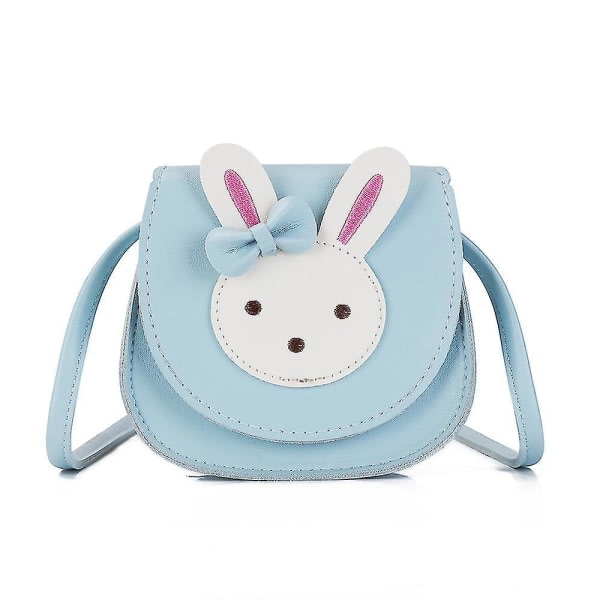 Axelväska för barn - Söt handväska Princess Mini Rabbit Messenger Bag med justerbar axelrem