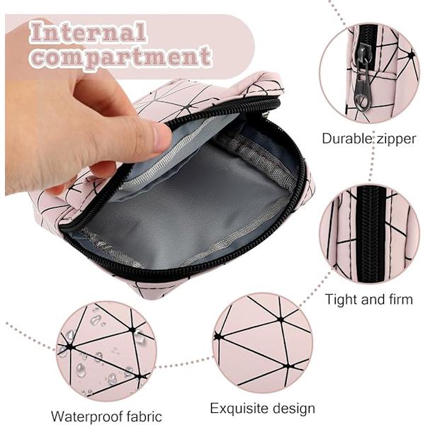 Sanitetsbind Organizer - Mini Sanitetsbind Organizer - Tampon Organizer - Genanvendelig Menstruationspose - Sanitetsbind Organizer med Lynlås ...