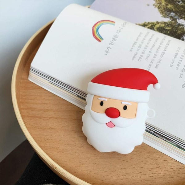 1. generation høretelefonetui cover cover juletema julemanden cover case kompatibel med AirPods