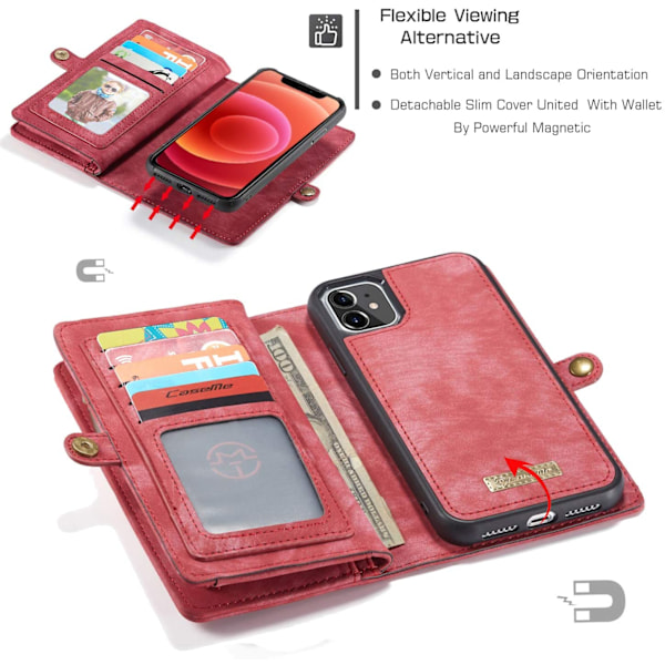 caseme 008 Yhteensopiva iPhone 13 Pro Max punainen punainen red