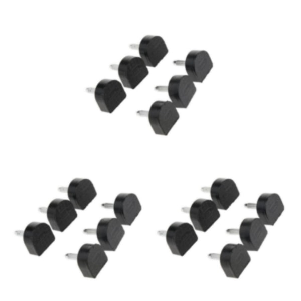 1/2/3/5 3 par Snygga högklackade tips Taps Skoreparation Black 10,5x12,5mm 3Set
