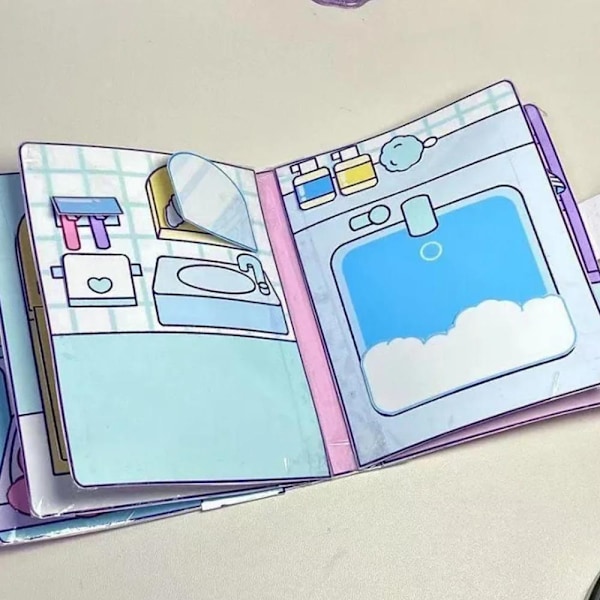 DIY Tyst Bok Sanrio Doudou Bok Pedagogisk Kuromi Hemgjord Bo - Perfekt Pudding dog one-size