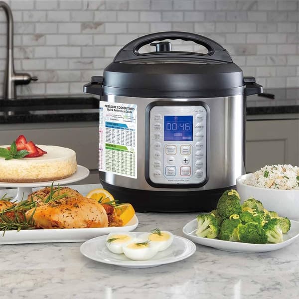 Instant Pot snydeark magnetsæt, 2 dele, trykkoger tilberedningstidsskema