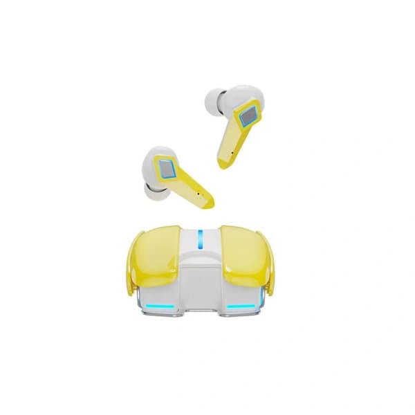 Gule Bluetooth-hovedtelefoner med HiFi-lydkvalitet