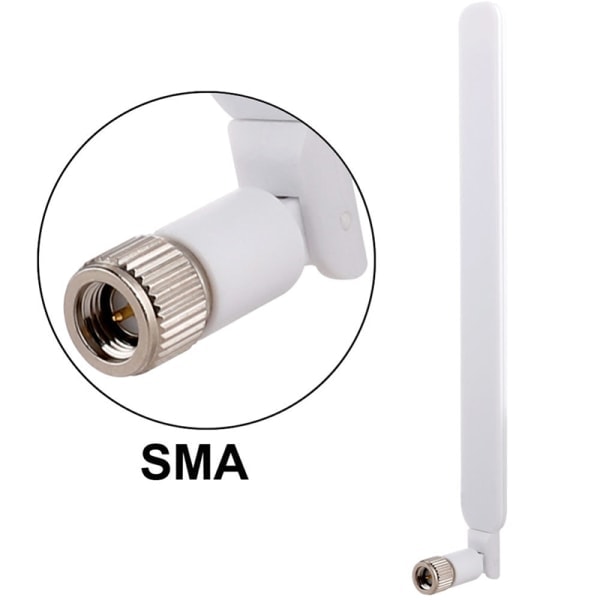 2 kpl/pakkaus 4G-antenni 10dBi SMA-uros 700-2700MHz 4G LTE-verkolle Valkoinen