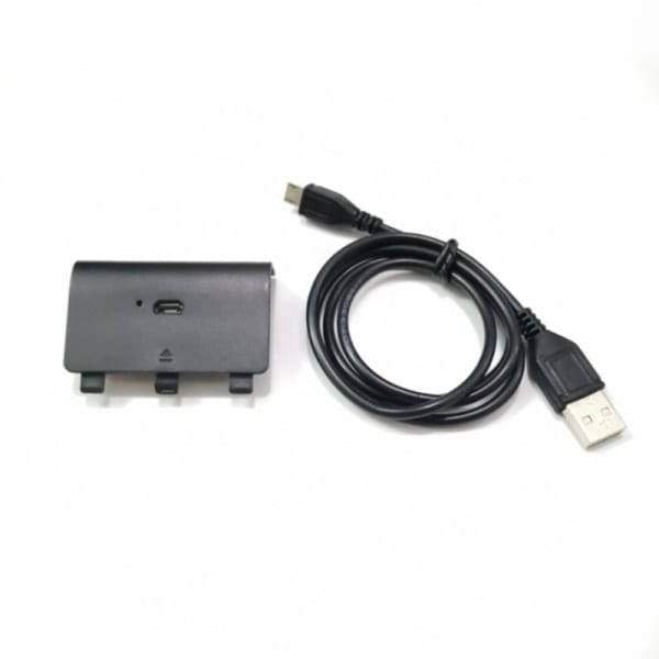 2400mAh uppladdningsbart backup-batteripaket med USB-kabel för XBO Black onesize