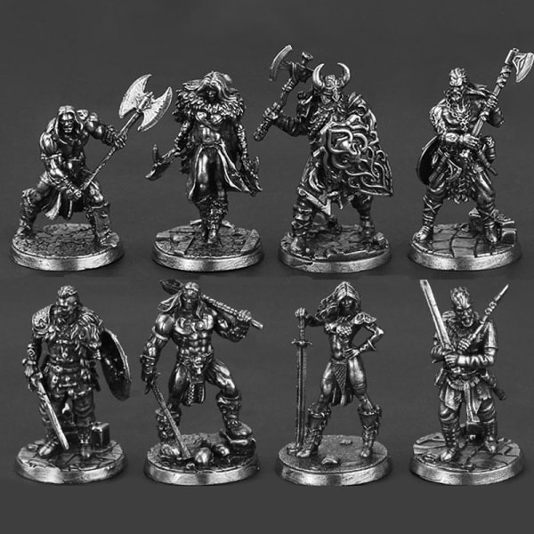 1 stk antikke spartanske romerske soldater figurer Miniatyrer Vintage Black K