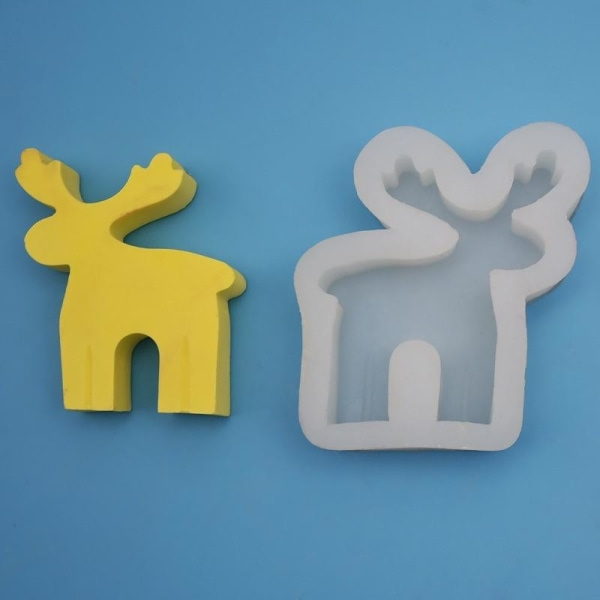 Ljusformar ljus stearinljus DIY gjutformar i silikonform älg