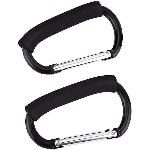 Grocery Bag Carrier Handle Tool Multipurpose Snap Hook Stroller Hook Set Organizer 2-pack